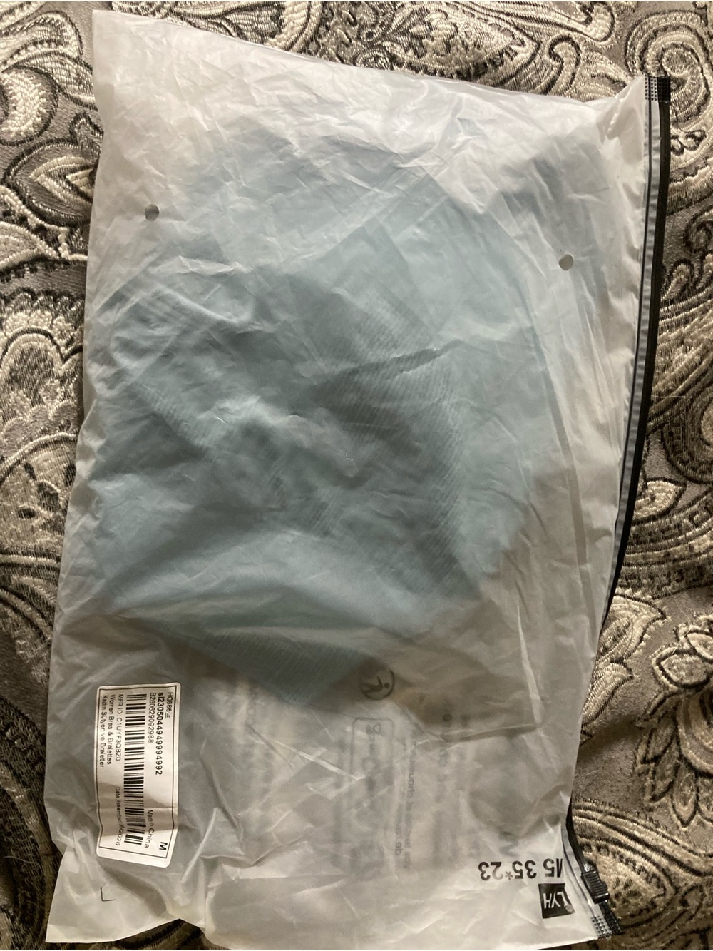 Light Blue Ribbed Bralette Large - Picture 3 of 3